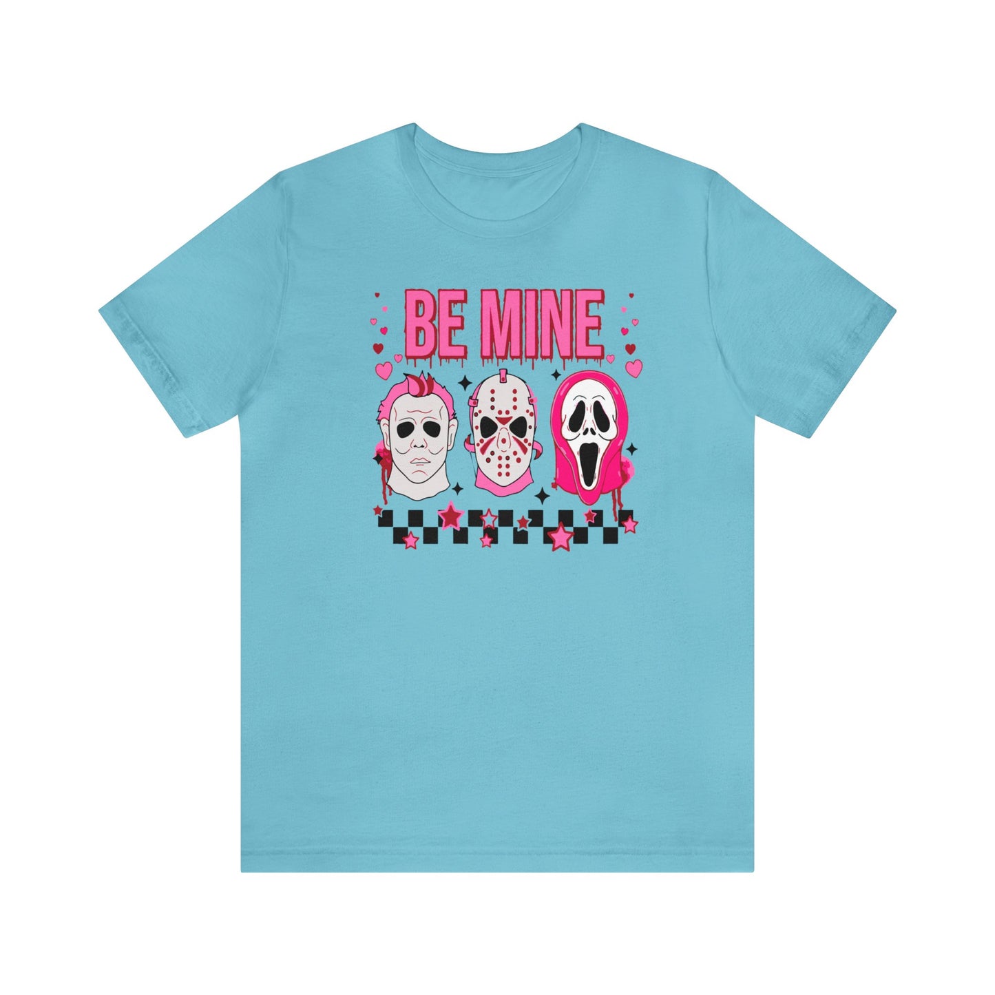 Be Mine Horror Characters Valentines Premium Short Sleeve Tee