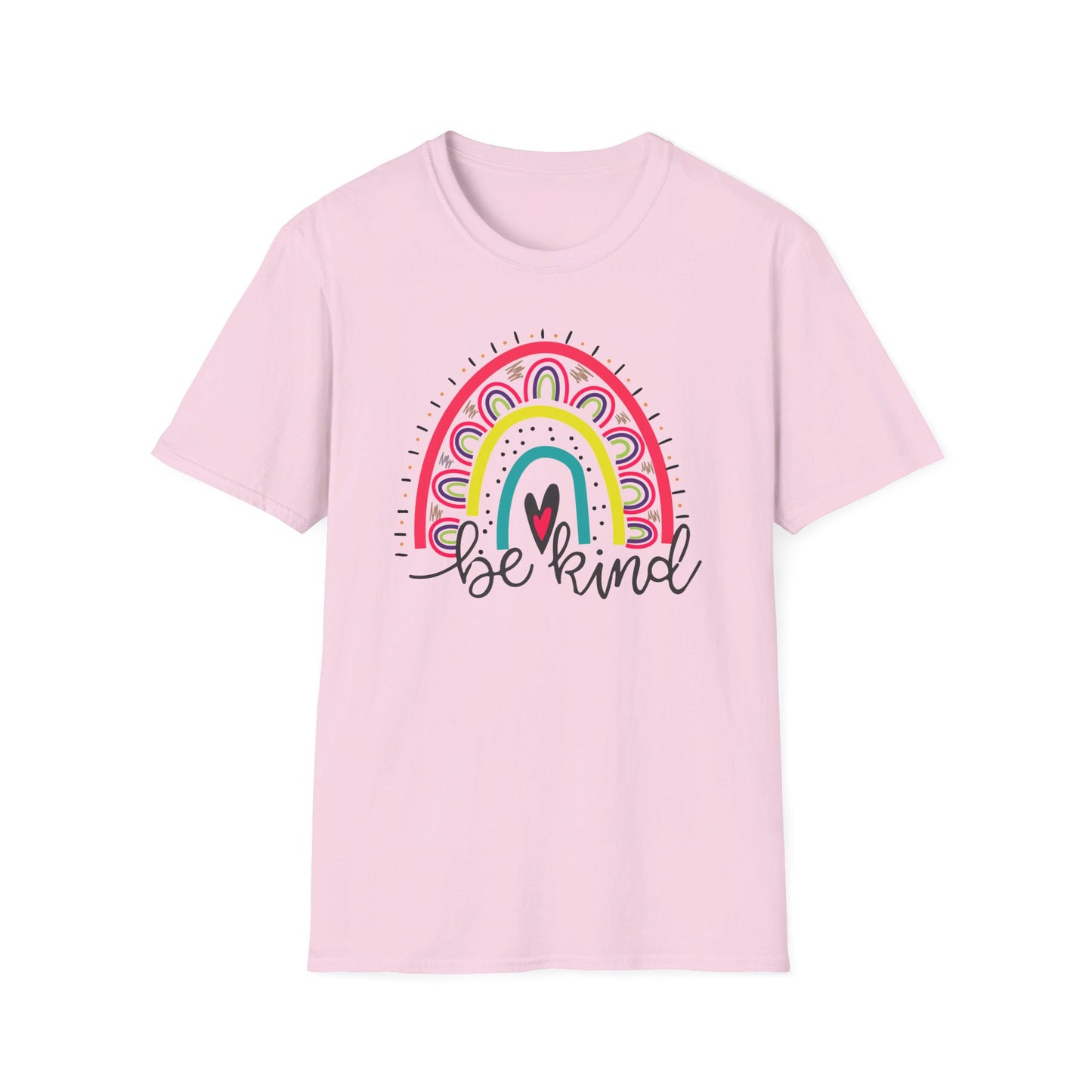 Be Kind- Rainbow Softstyle T-Shirt