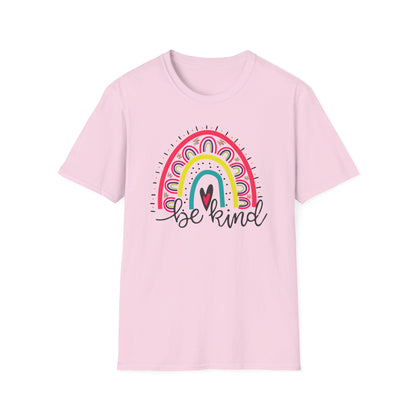 Be Kind- Rainbow Softstyle T-Shirt