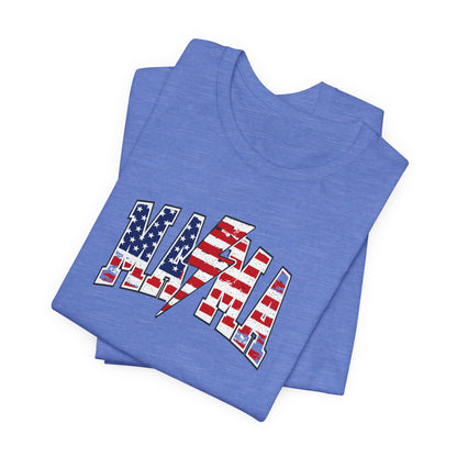 American Flag Mama/Lightening Bolt Premium Short Sleeve Tee