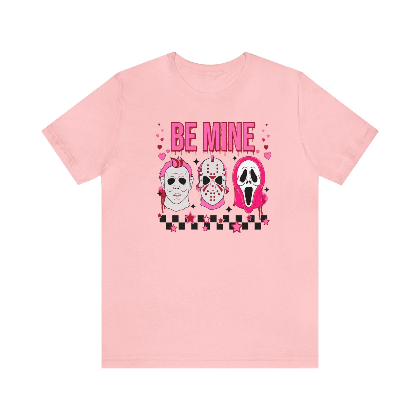 Be Mine Horror Characters Valentines Premium Short Sleeve Tee