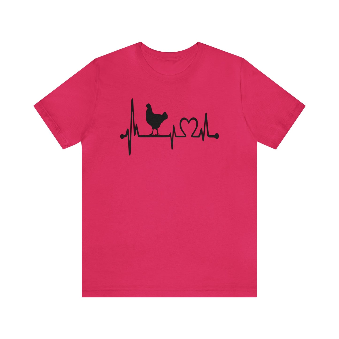 Chicken Lifeline Heartbeat Premiun Short Sleeve Tee