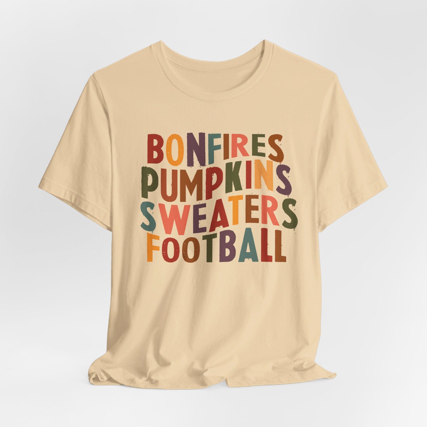 Bonfires, Pumpkins, Sweaters, Football Premium Short Sleeve Tee