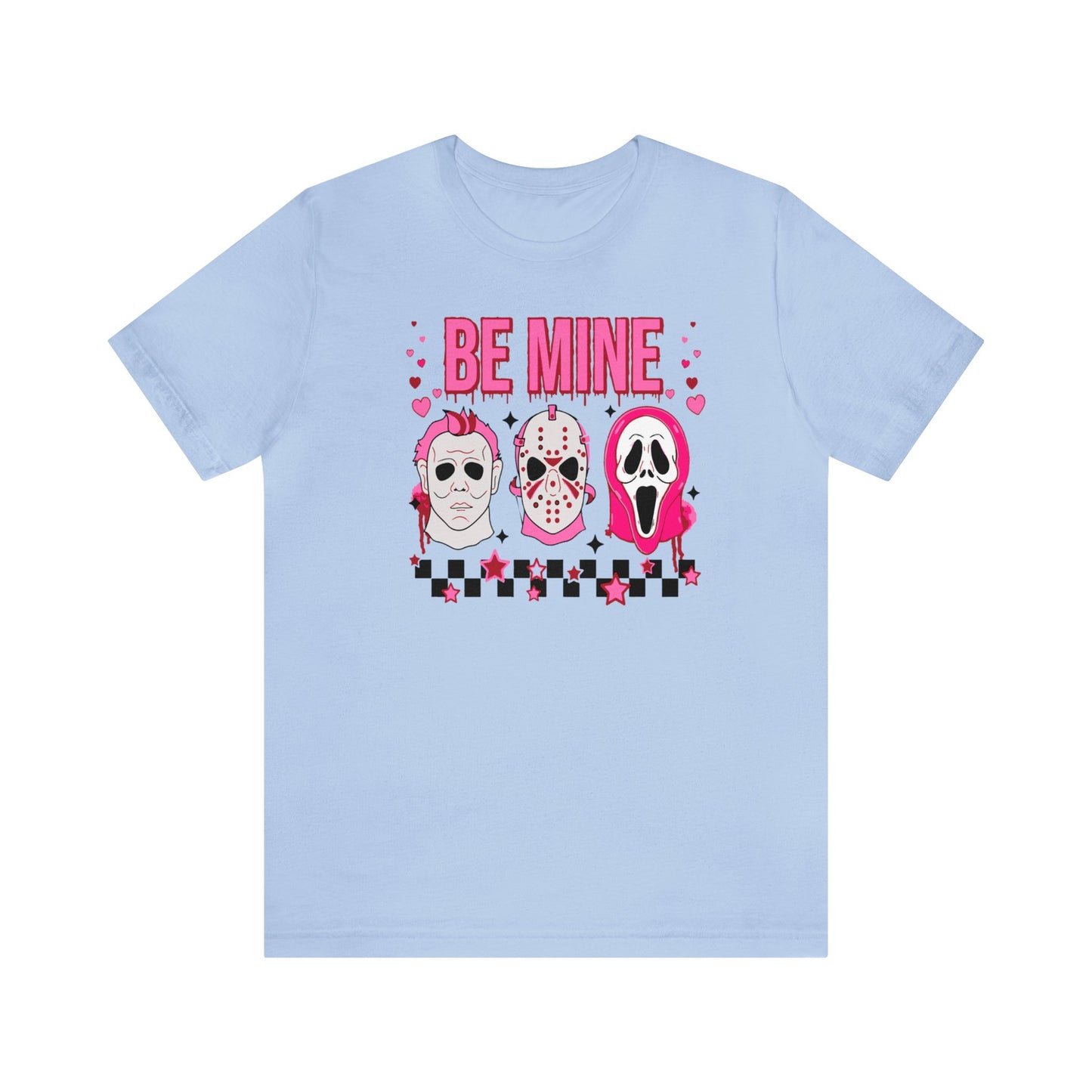 Be Mine Horror Characters Valentines Premium Short Sleeve Tee