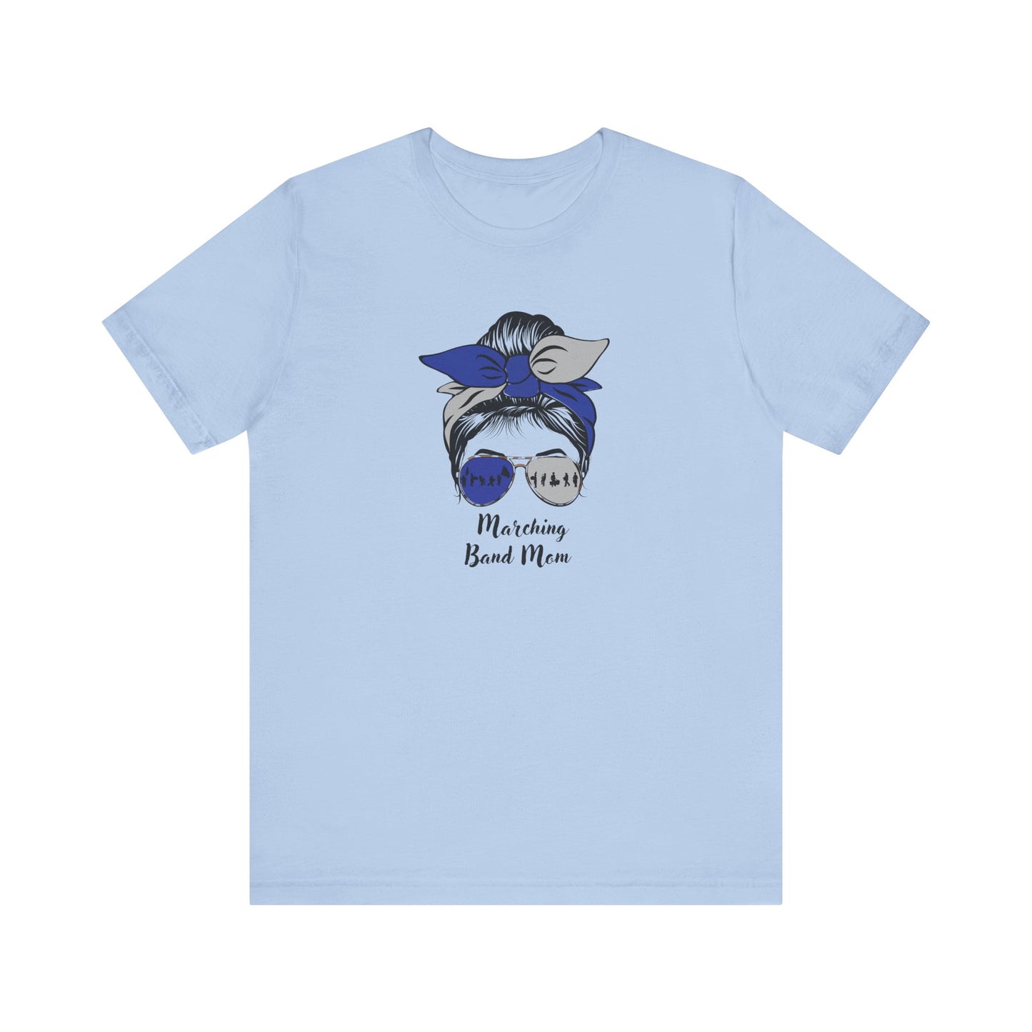 Marching Band Mom Blue/Gray Premium Short Sleeve Tee