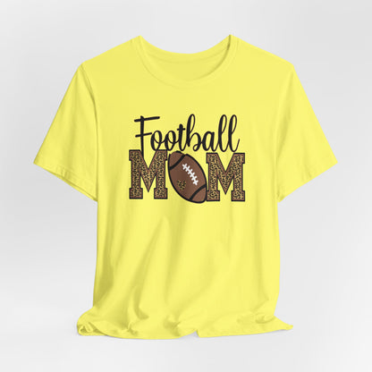 Football Mom-Leopard Print Premium Short Sleeve Tee