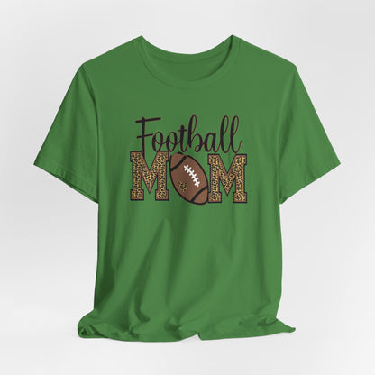 Football Mom-Leopard Print Premium Short Sleeve Tee