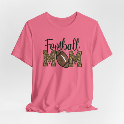 Football Mom-Leopard Print Premium Short Sleeve Tee