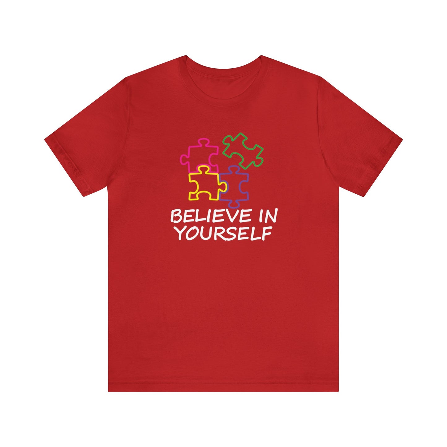 Believe In Yourself Puzzle Piece Premium Short Sleeve Tee