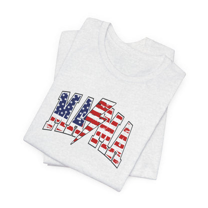 American Flag Mama/Lightening Bolt Premium Short Sleeve Tee