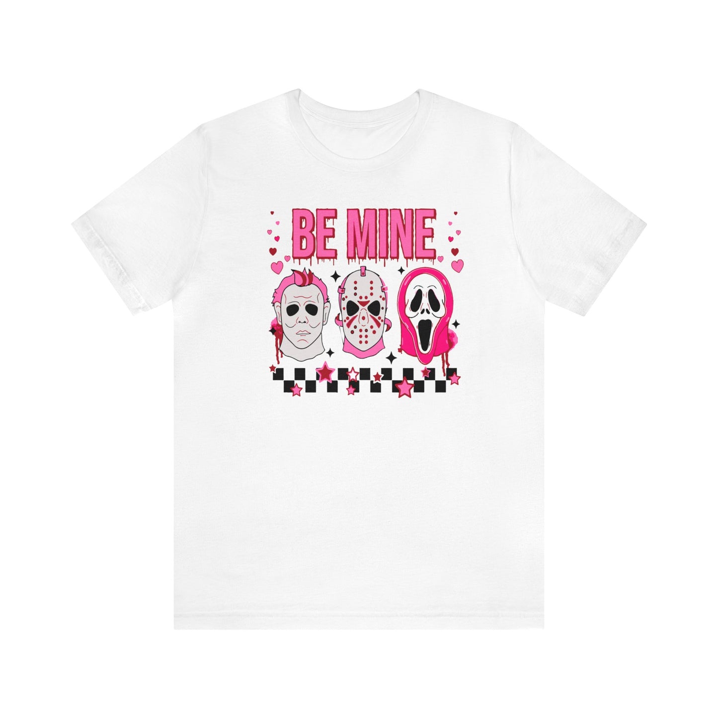 Be Mine Horror Characters Valentines Premium Short Sleeve Tee