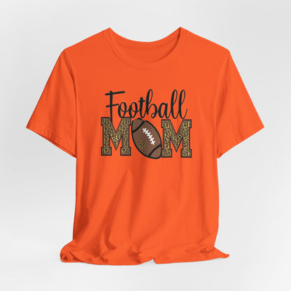 Football Mom-Leopard Print Premium Short Sleeve Tee