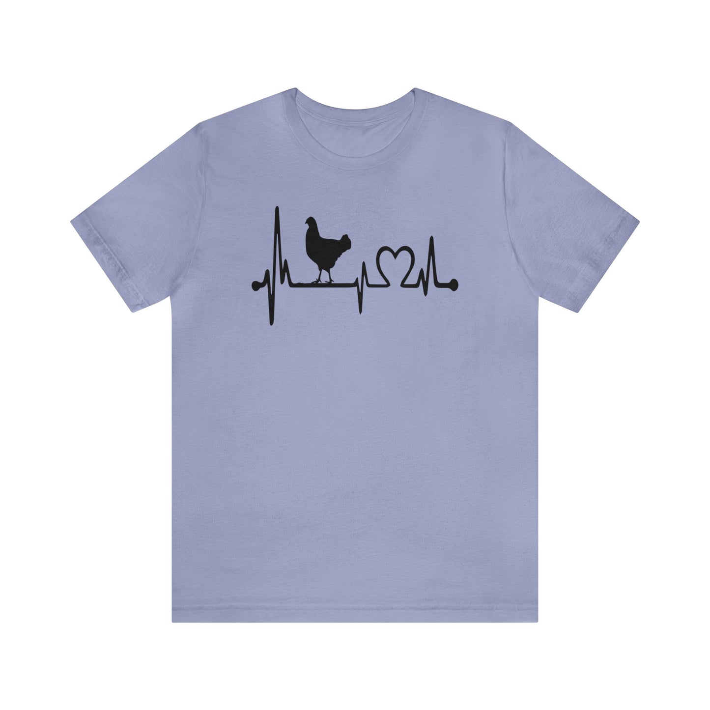 Chicken Lifeline Heartbeat Premiun Short Sleeve Tee