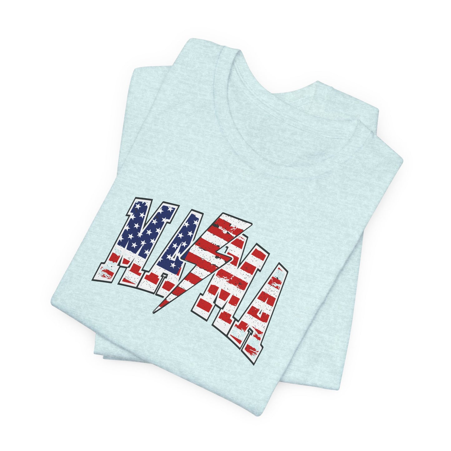 American Flag Mama/Lightening Bolt Premium Short Sleeve Tee