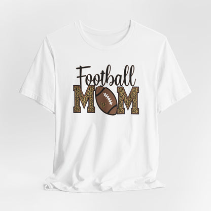 Football Mom-Leopard Print Premium Short Sleeve Tee