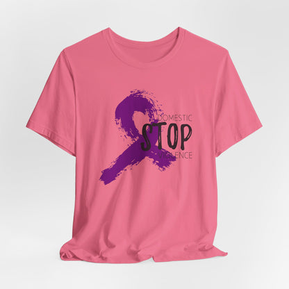 Stop Domestic Violence Premium Short Sleeve Tee