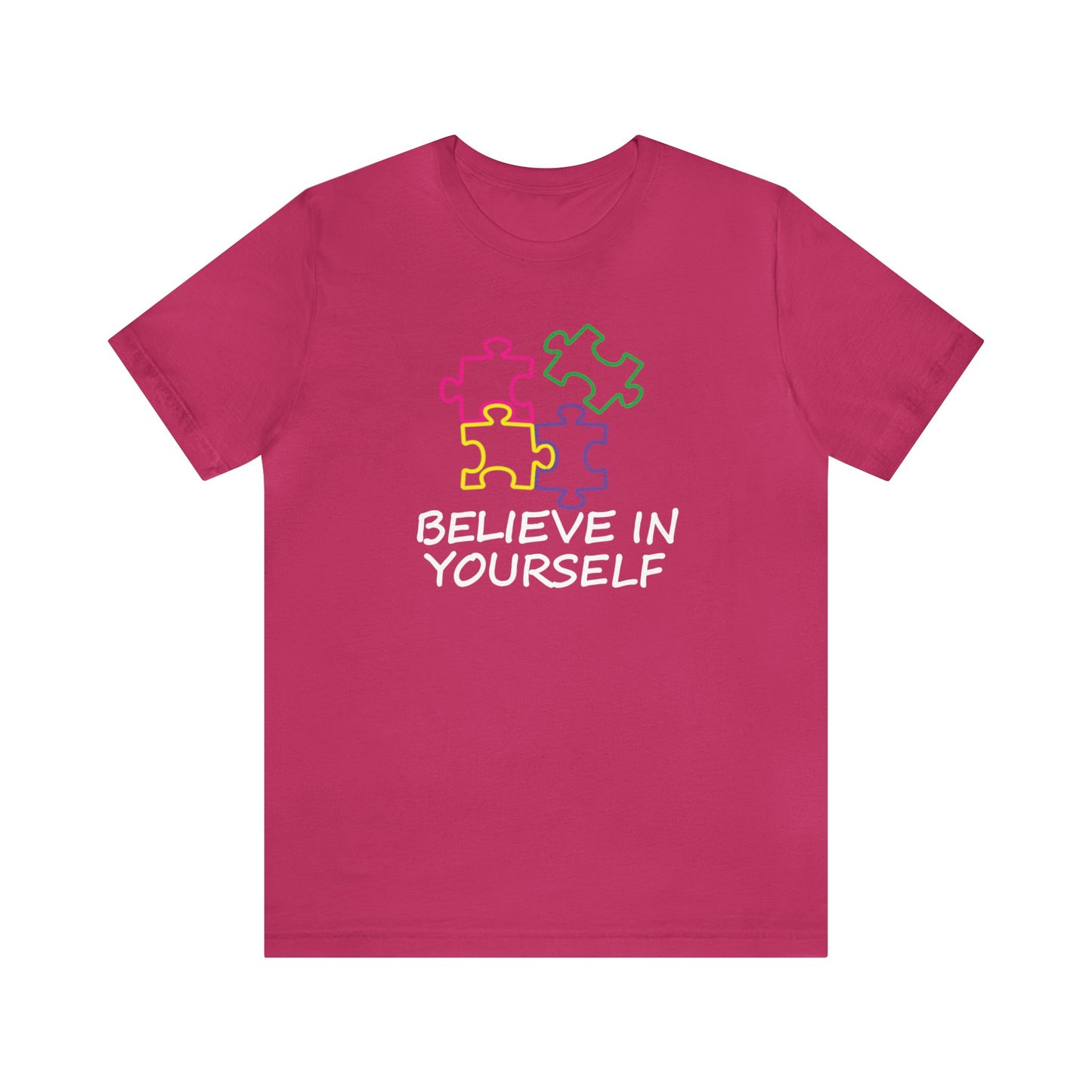 Believe In Yourself Puzzle Piece Premium Short Sleeve Tee