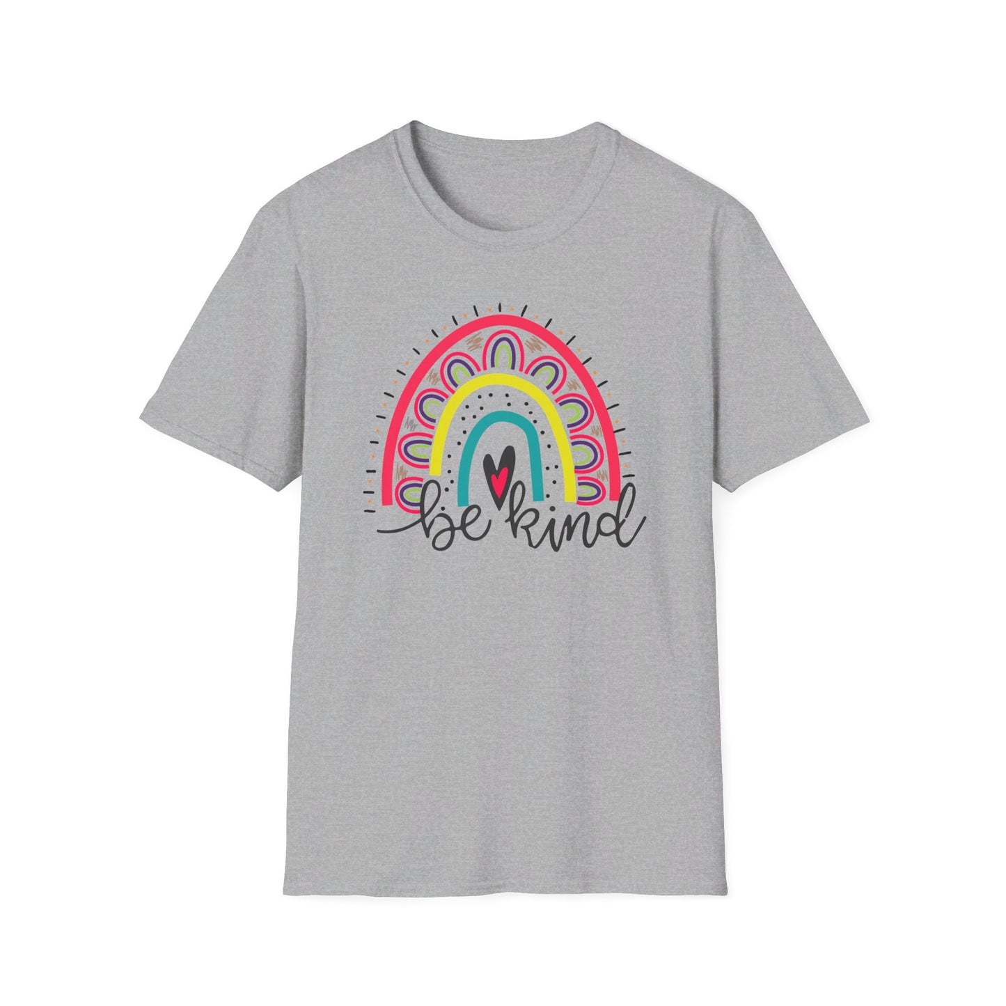 Be Kind- Rainbow Softstyle T-Shirt