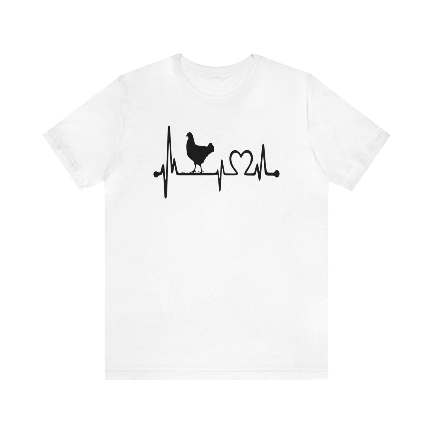 Chicken Lifeline Heartbeat Premiun Short Sleeve Tee