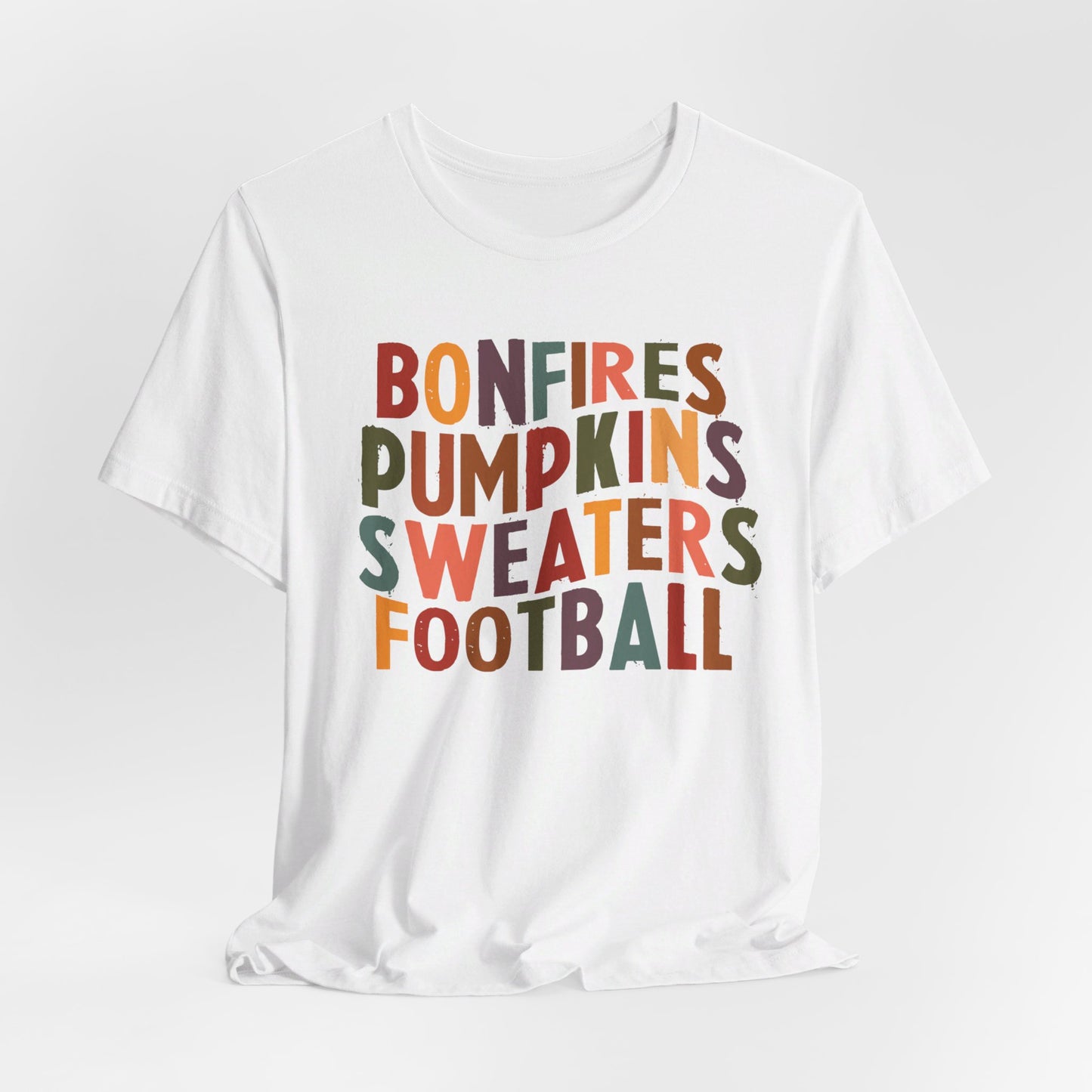 Bonfires, Pumpkins, Sweaters, Football Premium Short Sleeve Tee