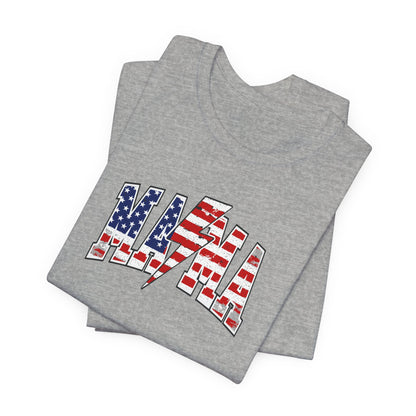 American Flag Mama/Lightening Bolt Premium Short Sleeve Tee