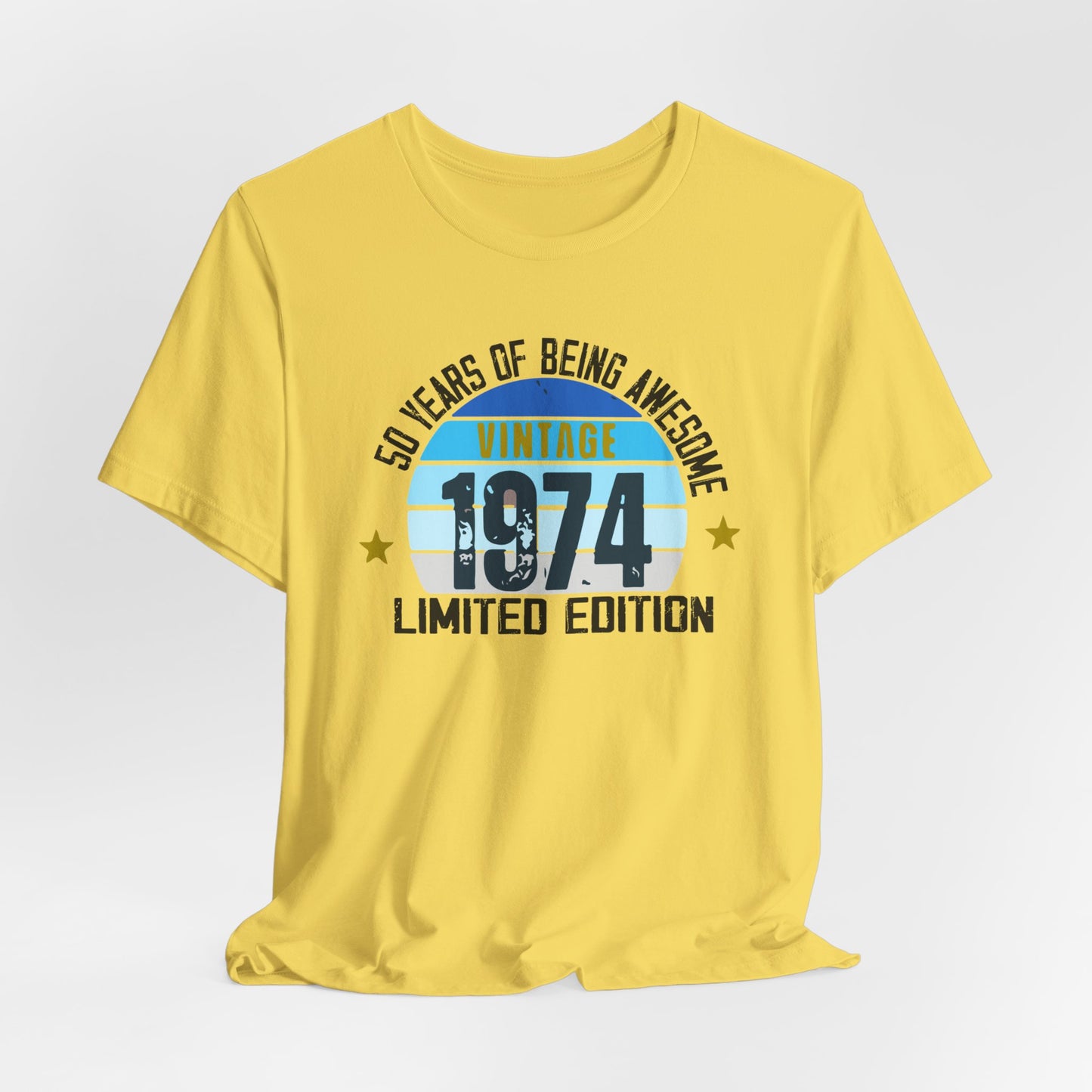 50 Years of Being Awesome - Vintage 1974 - Limited Edition Premium Short Sleeve Tee