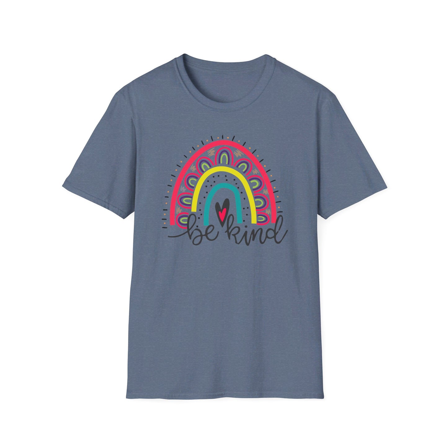 Be Kind- Rainbow Softstyle T-Shirt