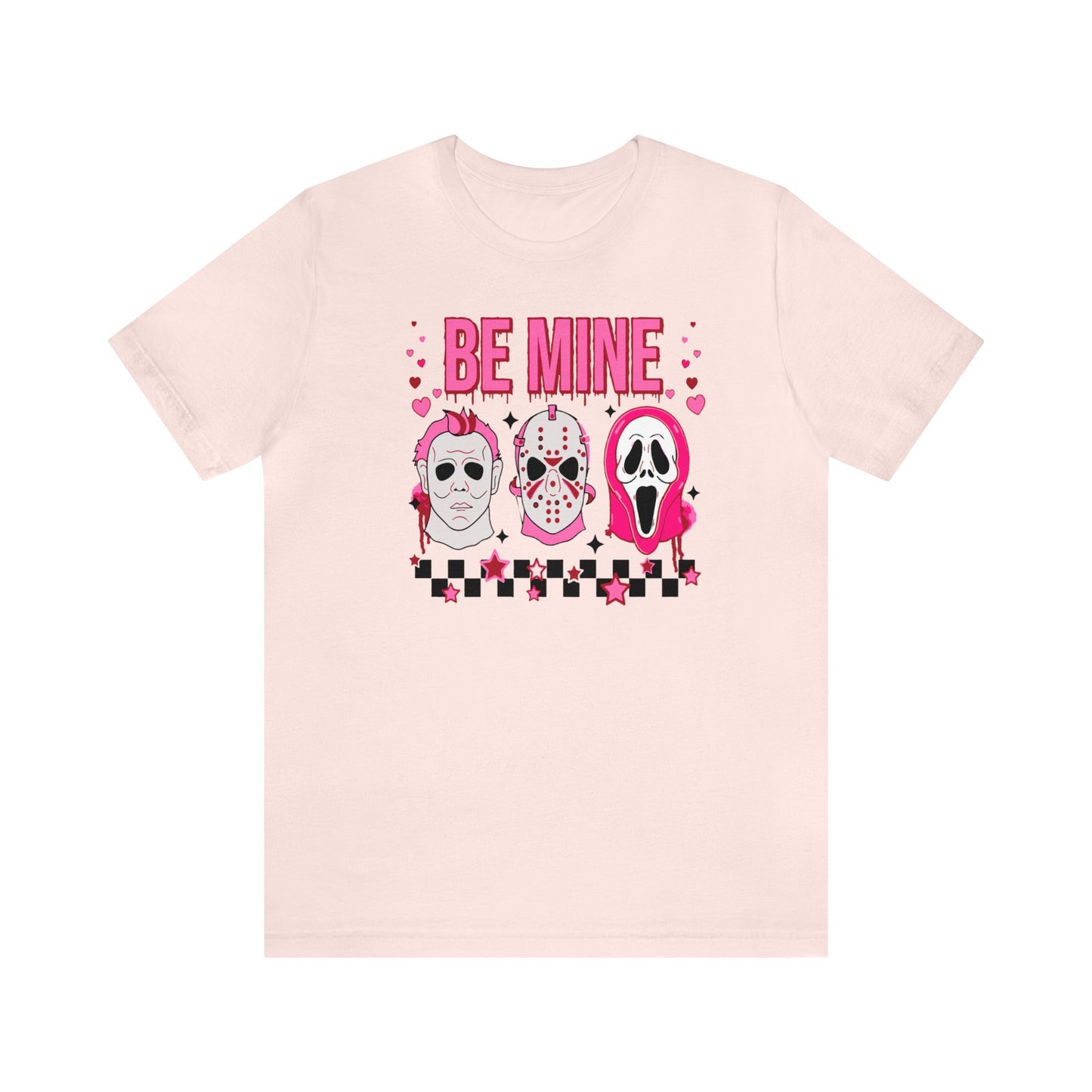 Be Mine Horror Characters Valentines Premium Short Sleeve Tee