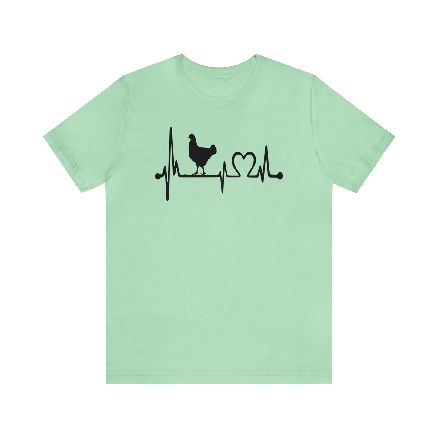 Chicken Lifeline Heartbeat Premiun Short Sleeve Tee