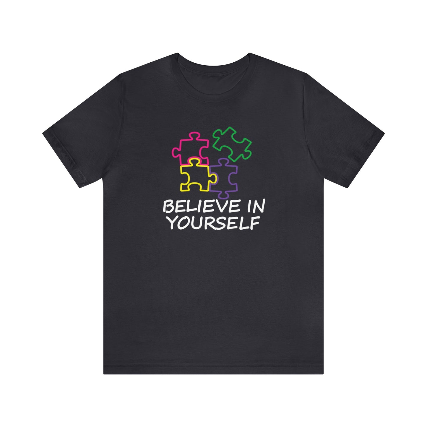 Believe In Yourself Puzzle Piece Premium Short Sleeve Tee