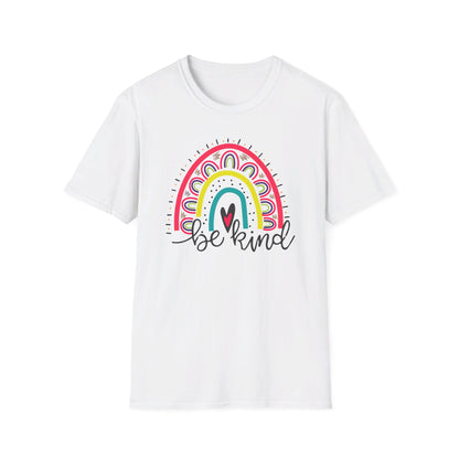 Be Kind- Rainbow Softstyle T-Shirt