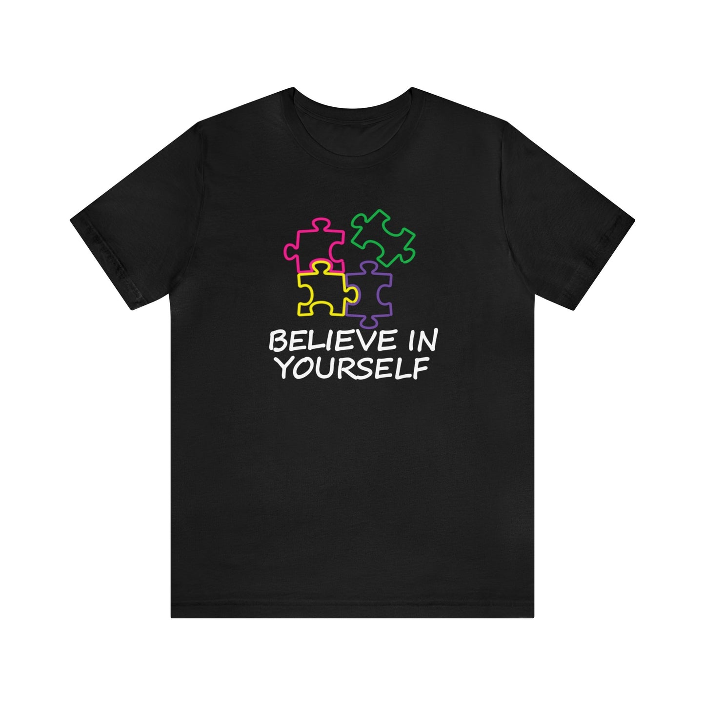 Believe In Yourself Puzzle Piece Premium Short Sleeve Tee