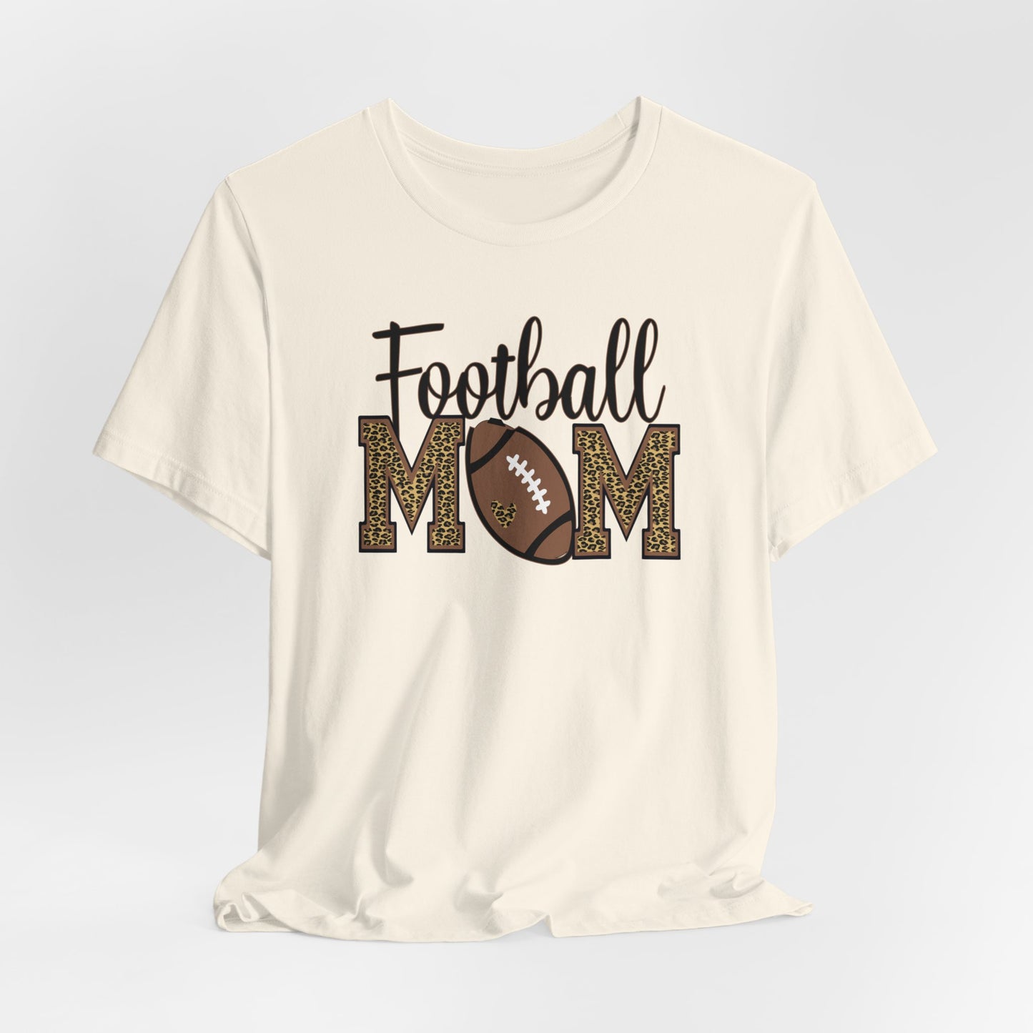 Football Mom-Leopard Print Premium Short Sleeve Tee