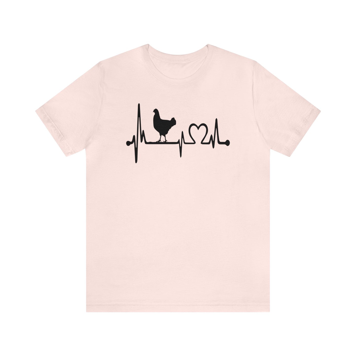 Chicken Lifeline Heartbeat Premiun Short Sleeve Tee