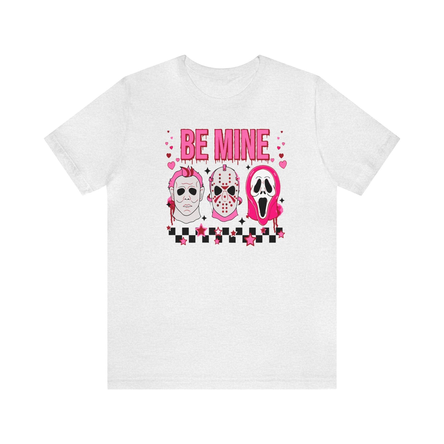 Be Mine Horror Characters Valentines Premium Short Sleeve Tee