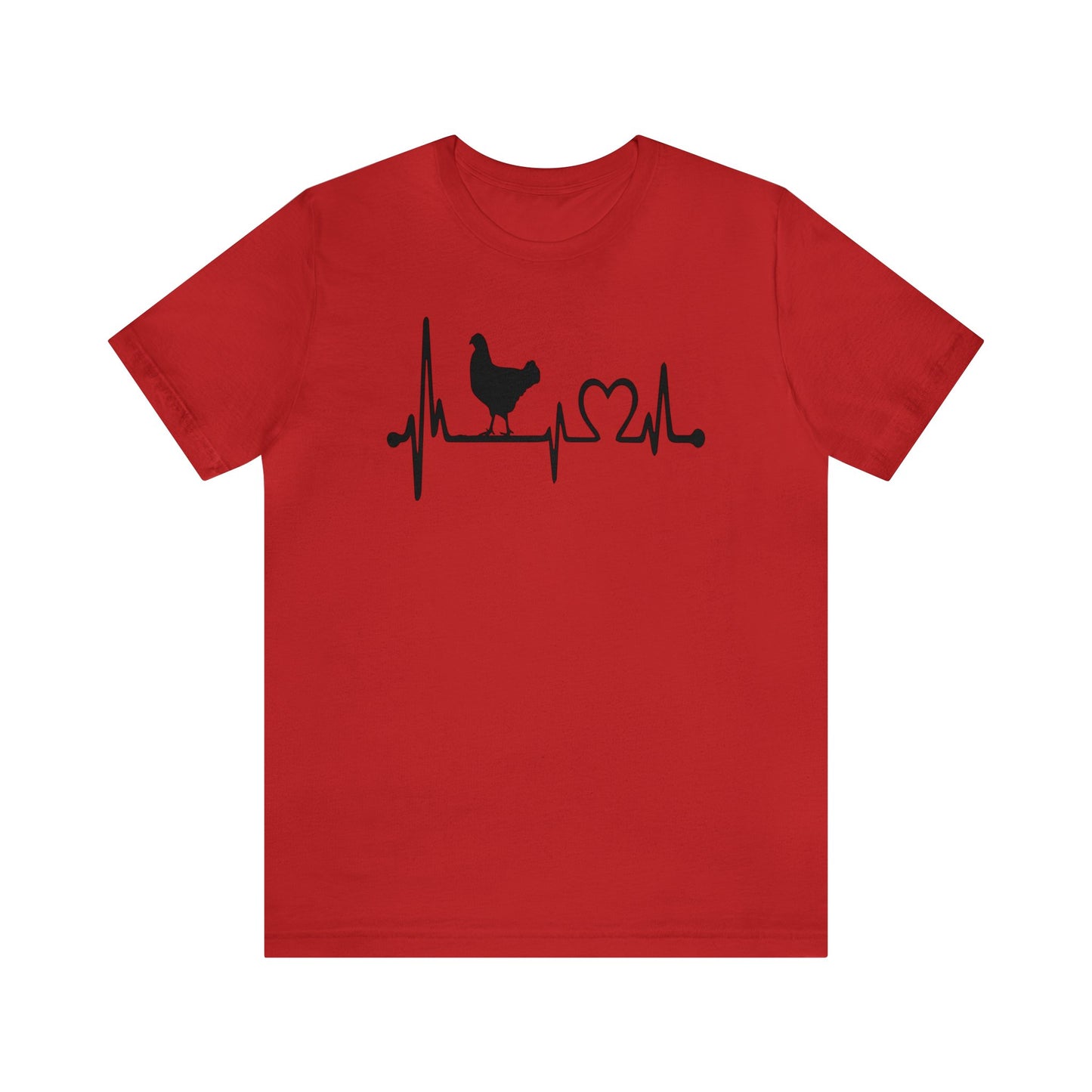 Chicken Lifeline Heartbeat Premiun Short Sleeve Tee