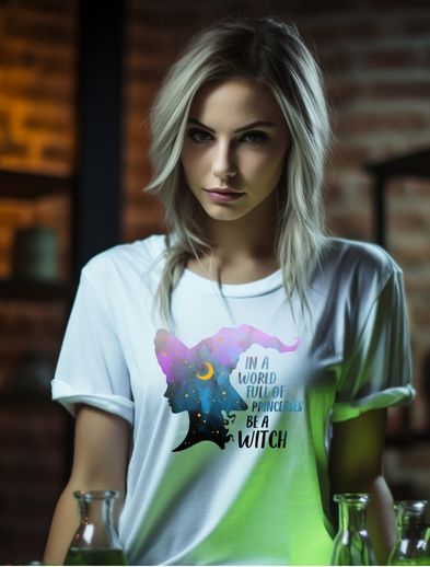 In A World Full of Princess- Be A Witch Premium Short Sleeve Tee