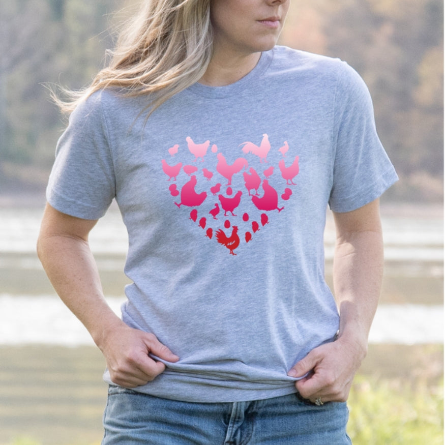 Chicken Heart Premium Short Sleeve Tee