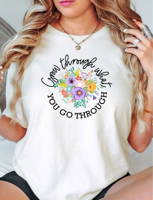 Grow Through What You Go Through Premium Short Sleeve Tee