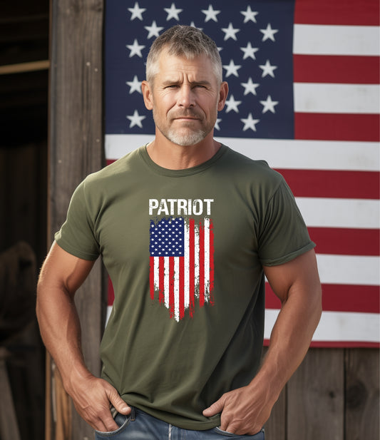 Patriot- American Flag Premium Short Sleeve Tee