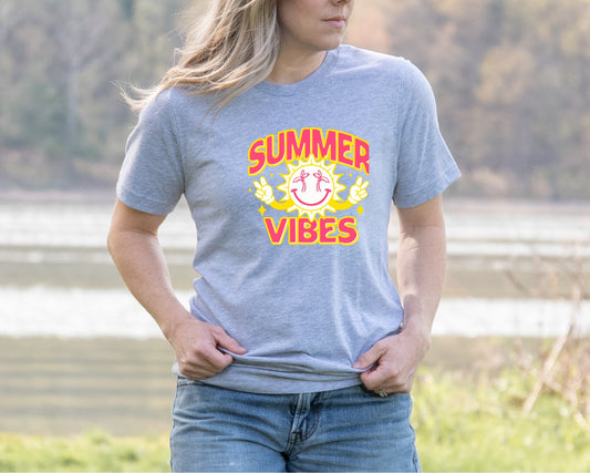 Summer Vibes🌞 Premium Short Sleeve Tee