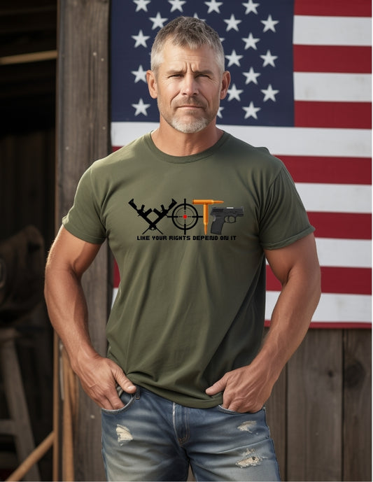 Vote Like Your Rights Depend On It Short Sleeve Tee