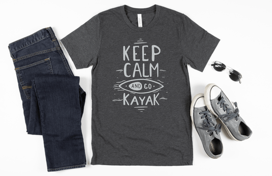 KEEP CALM AND GO KAYAK Short Sleeve Shirt