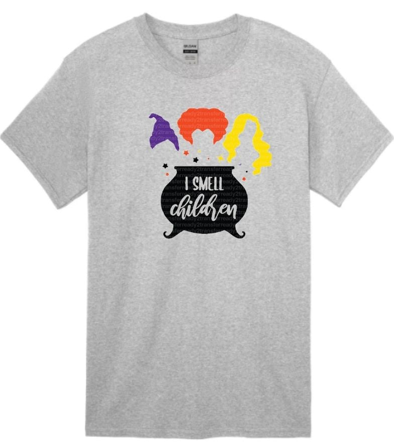 I SMELL CHILDREN/FUNNY HALLOWEEN SHORT SLEEVE TEE