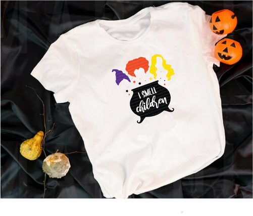 I SMELL CHILDREN/FUNNY HALLOWEEN SHORT SLEEVE TEE